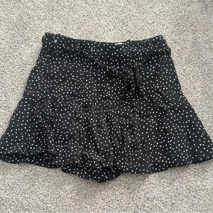 Zara Black and White Polka Dot Skirt